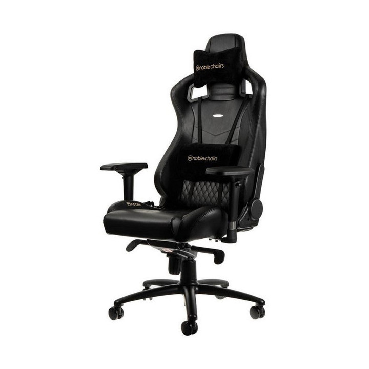 Noblechairs EPIC Real Leather Black Chaise gamer Noblechairs Maroc